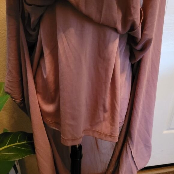 New Formal Tea Rose Pink Dress Stitch Fix Small Low Cut Cleavage Sexy Le… - Picture 6 of 9